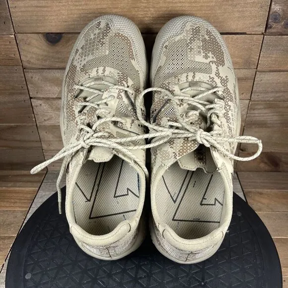 Lalo Bloodbird Shoes Mens Size 8.5 Lace Up Desert Tan Camo Sneakers Tactical