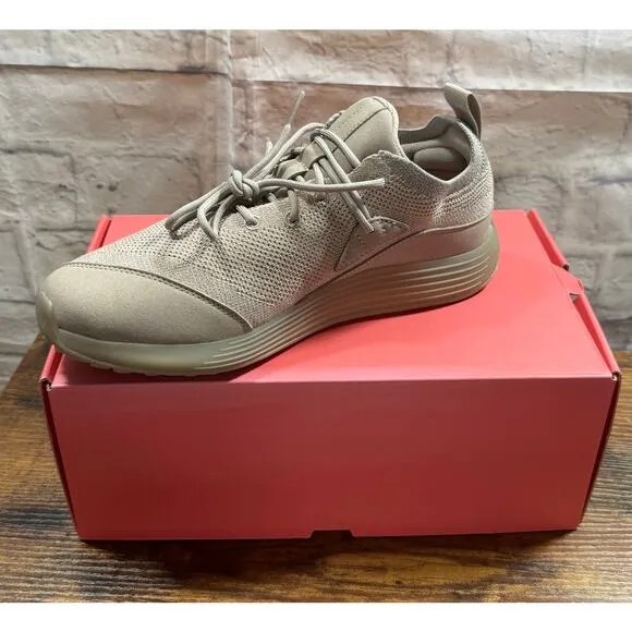 Lane-Eight Sz 7.5 Mens Taupe/Grey Soft Mesh Comfort Trainer Sneaker NWT