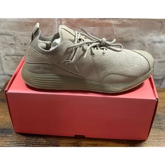 Lane-Eight Sz 7.5 Mens Taupe/Grey Soft Mesh Comfort Trainer Sneaker NWT