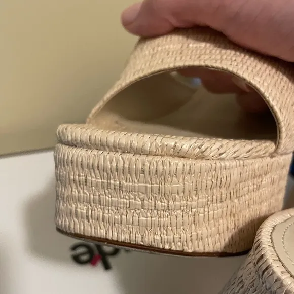 Larroude Dolly Mule in Natural Raffia