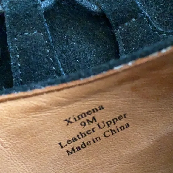 {LDP} L'Amour Des Pieds | Ximena Suede Leather Lace Up Oxford Loafers Black (9M)