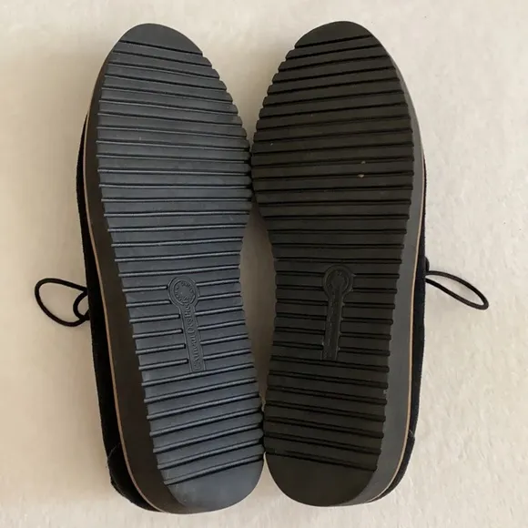 {LDP} L'Amour Des Pieds | Ximena Suede Leather Lace Up Oxford Loafers Black (9M)