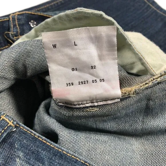 Levis Fenom Fragment Designs Paint Splatter Jeans Pants Size 32x29 Blue B34