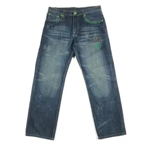 Levis Fenom Fragment Designs Paint Splatter Jeans Pants Size 32x29 Blue B34