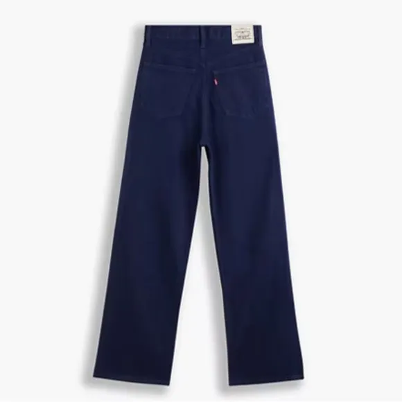 LEVI’S premium high loose 90’s jeans dark blue denim baggy leg 26”