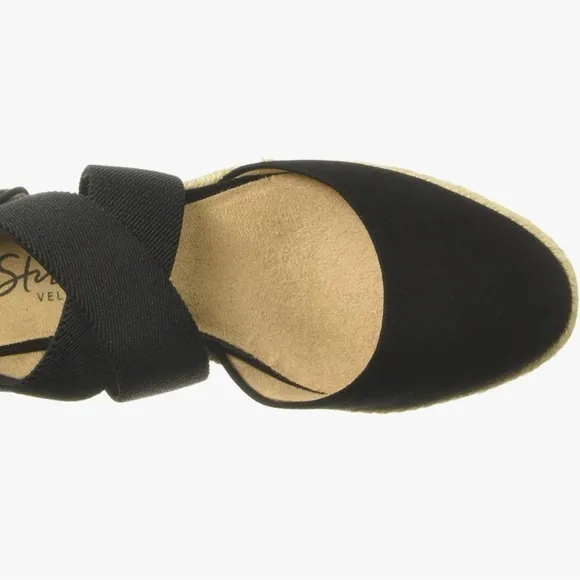 Life Stride Shoes Women- Keaton Wedge Loafer Size 8.5 Black Authentic NEW IN BOX