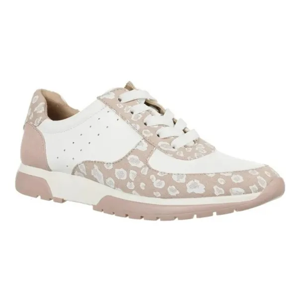 LIFE STRIDE Women’s Horizon Slip-On Athletic Shoes Leopard Pink White Size 8.5