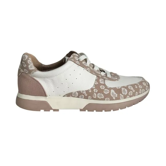 LIFE STRIDE Women’s Horizon Slip-On Athletic Shoes Leopard Pink White Size 8.5