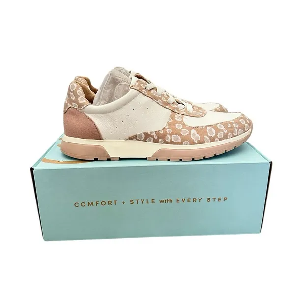 LIFE STRIDE Women’s Horizon Slip-On Athletic Shoes Leopard Pink White Size 8.5