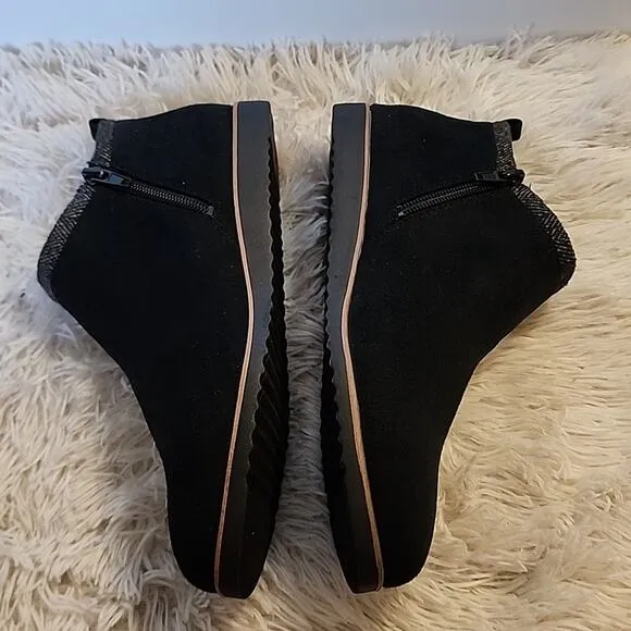 Life Stride Zion Sneaker Faux Suede Boots Womens 8.5