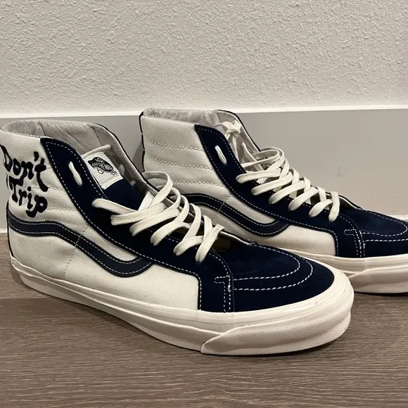 Limited Edition - Vans Men's Navy/White High-Top Sneakers - Fresh &amp; Easy Collab