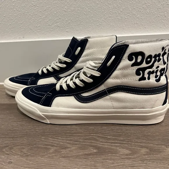 Limited Edition - Vans Men's Navy/White High-Top Sneakers - Fresh &amp; Easy Collab