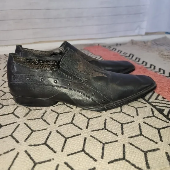 LOUNGE by MARK NASON ENCLAVE LOAFER w CELTIC CROSS LEATHER SZ 9.5