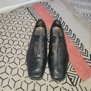 LOUNGE by MARK NASON ENCLAVE LOAFER w CELTIC CROSS LEATHER SZ 9.5