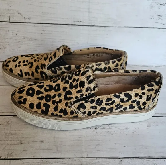 Lucchese Leopard Print Shoes Size 7