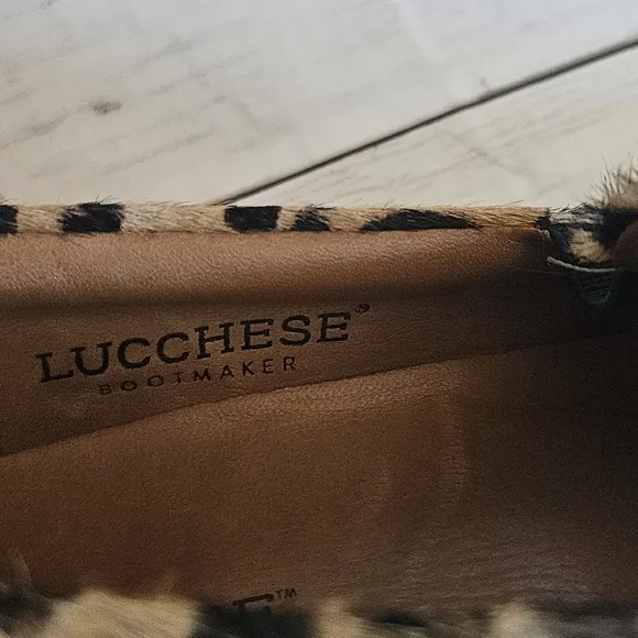 Lucchese Leopard Print Shoes Size 7