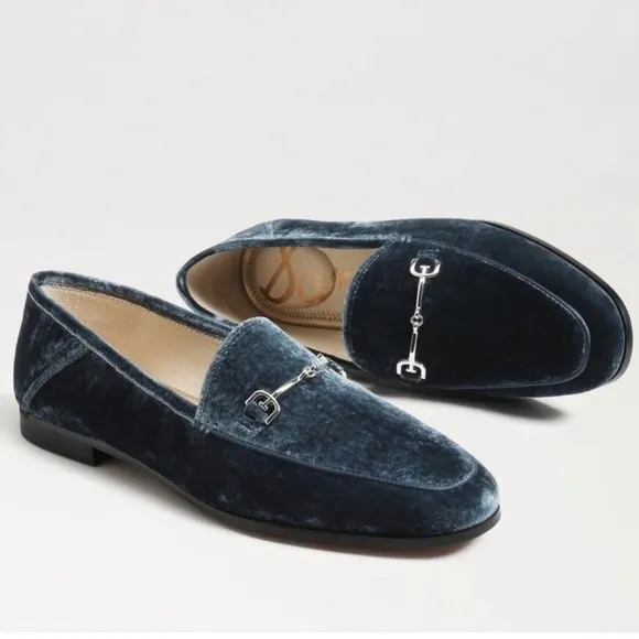 Luxurious Sam Edelman Women’s shoes Loraine Sapphire blue Velvet size 6.5.