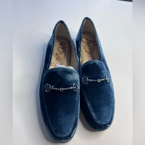Luxurious Sam Edelman Women’s shoes Loraine Sapphire blue Velvet size 6.5.
