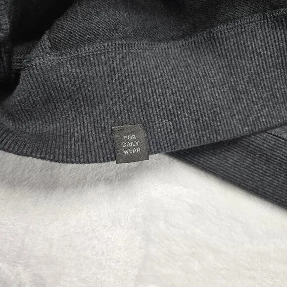 Mack Weldon Mens Sweater Pullover Scoop Neck Long Sleeve Gray Medium M