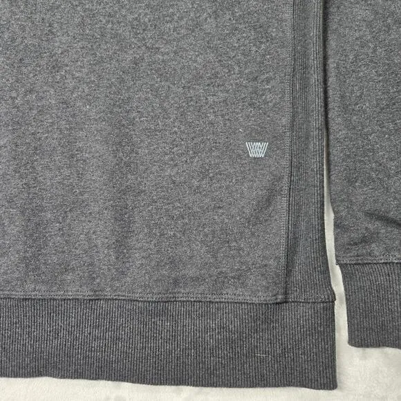 Mack Weldon Mens Sweater Pullover Scoop Neck Long Sleeve Gray Medium M