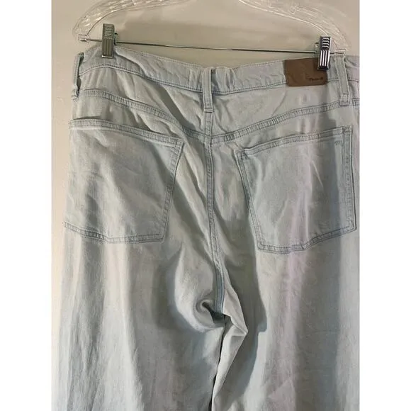 MADEWELL Women’s The Perfect Vintage Wide Leg Crop Jeans / Size: 30