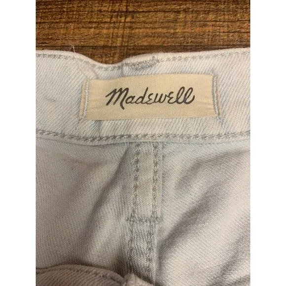 MADEWELL Women’s The Perfect Vintage Wide Leg Crop Jeans / Size: 30