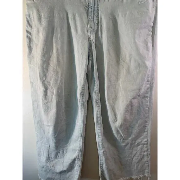 MADEWELL Women’s The Perfect Vintage Wide Leg Crop Jeans / Size: 30