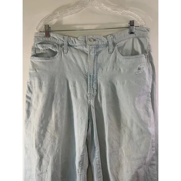 MADEWELL Women’s The Perfect Vintage Wide Leg Crop Jeans / Size: 30