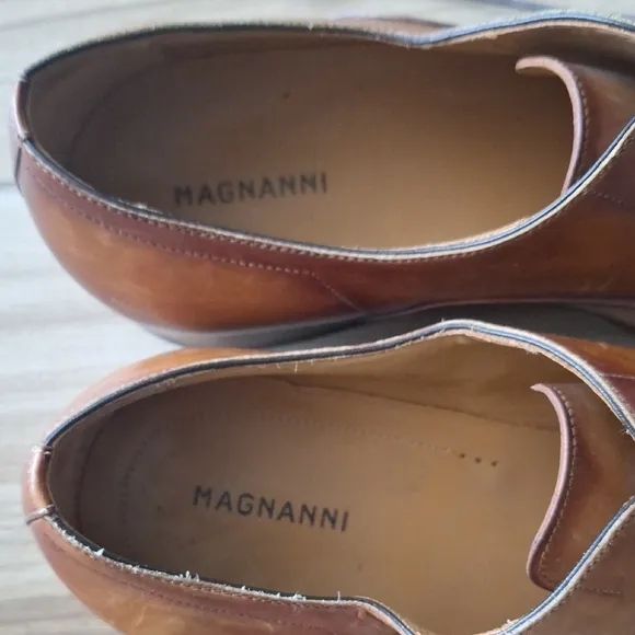 Magnanni Brown Segovia Cap Toe Lace Up Leather Oxfords Sleek Design Shoes 11