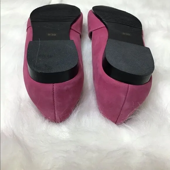 Mark Jenkins Pink Fuchsia Suede Boost Flat Shoes Size 39 Very Good Condition