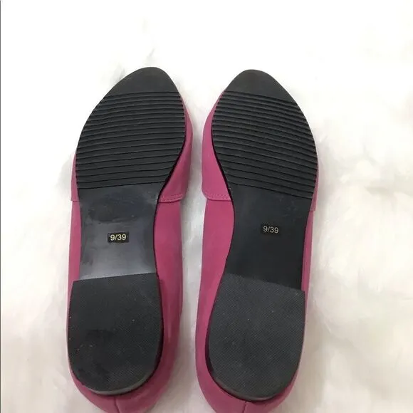 Mark Jenkins Pink Fuchsia Suede Boost Flat Shoes Size 39 Very Good Condition
