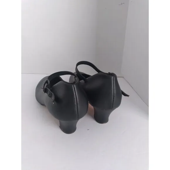 Mary Jane Shoes‎ Black Ankle Strap Heel Classic Pumps