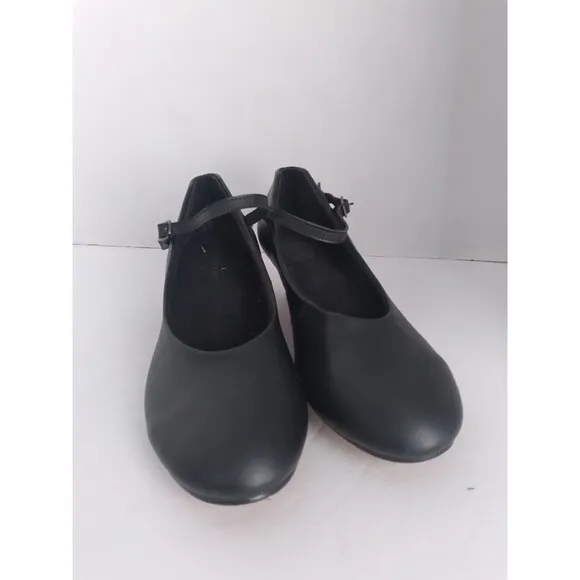 Mary Jane Shoes‎ Black Ankle Strap Heel Classic Pumps