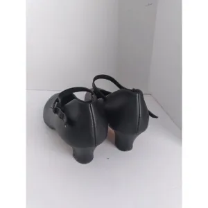 Mary Jane Shoes‎ Black Ankle Strap Heel Classic Pumps