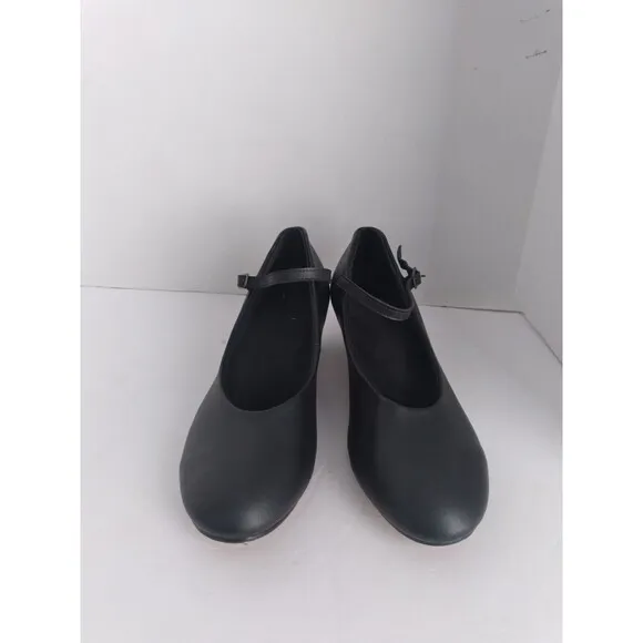 Mary Jane Shoes‎ Black Ankle Strap Heel Classic Pumps