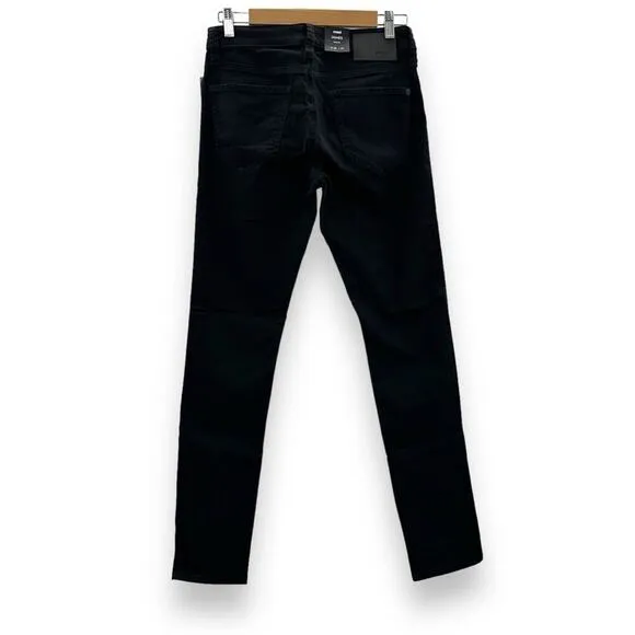 Mavi James Skinny Mid Rise Jeans in‎ Black Brooklyn Sz 28 x 32 NEW