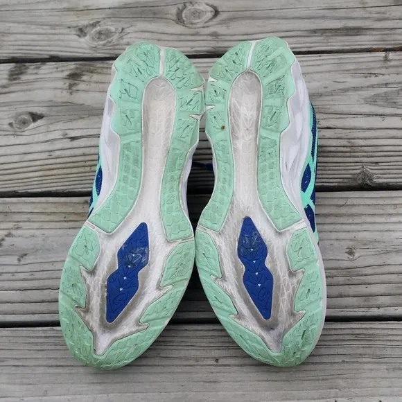 Men Size 8.5 / Size 10 Women Asics Novablast 2 Lapis Lazuli Blue Running Sneaker