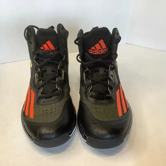 Men's Adidas Title Run Basketball Shoes Size 11.5 #584203 Black/Yellow/Orange