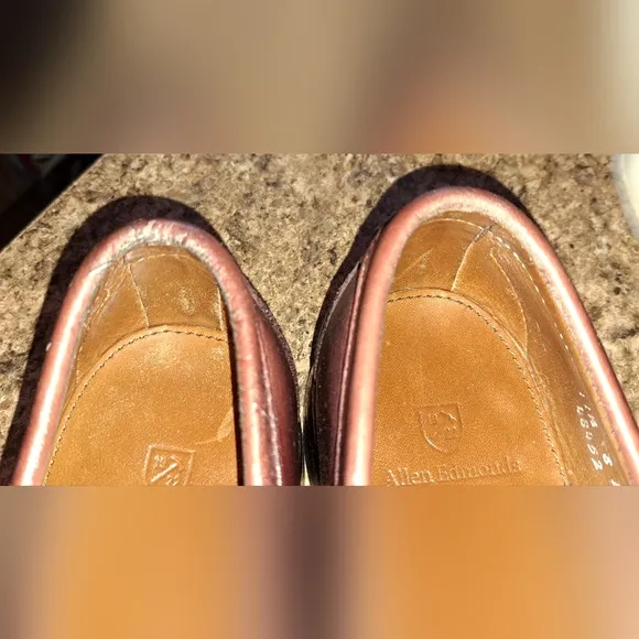Men's Allen Edmonds SCHREIER 11.5 Burgundy Tassel Loafers Hand MADE IN USA