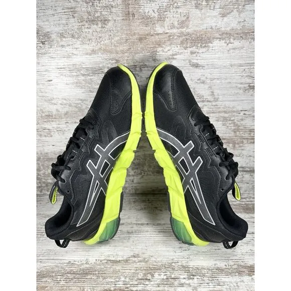 Men's ASICS Gel-Quantum 90 3 Black/Green Running Shoes Sz 9.5 Athletic Gym