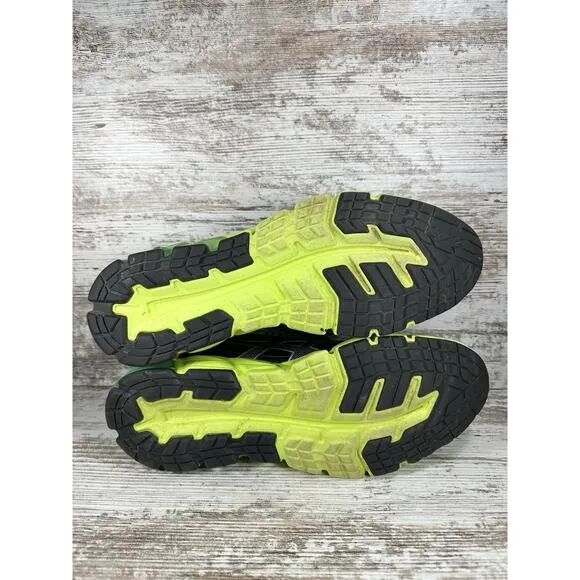 Men's ASICS Gel-Quantum 90 3 Black/Green Running Shoes Sz 9.5 Athletic Gym