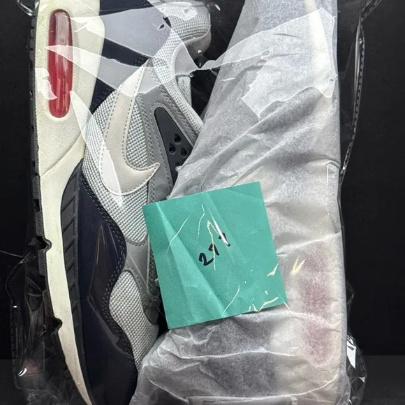 Men's Grey and Navy Sneakers