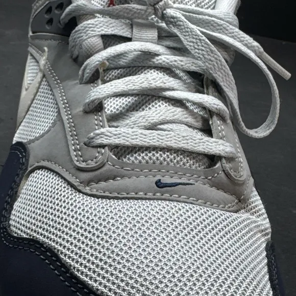 Men's Grey and Navy Sneakers