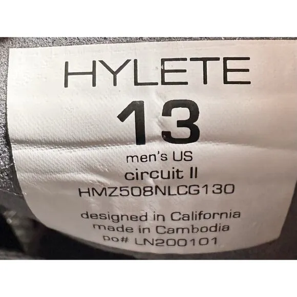 Men's HYLETE Circuit II Gray Training Sneakers Vibram Sole Sz 13 Athletic Gym