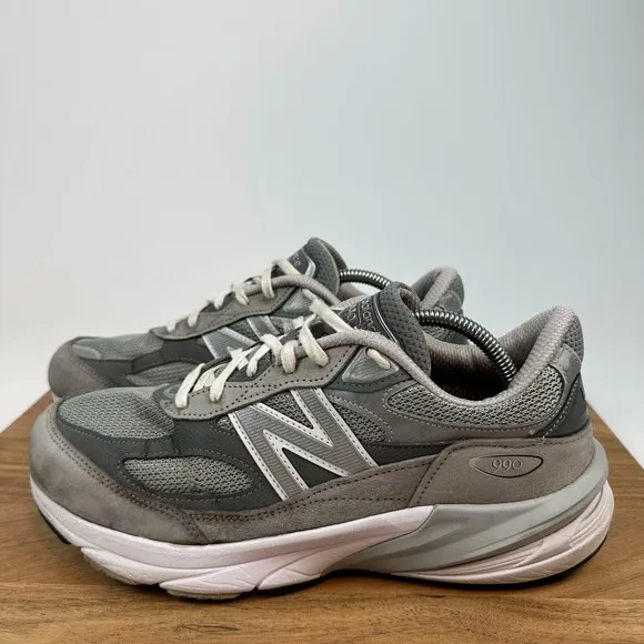 Mens New Balance 990v6 Gray Made in USA Athletic Sneakers Shoes Size 9 4E EEEE