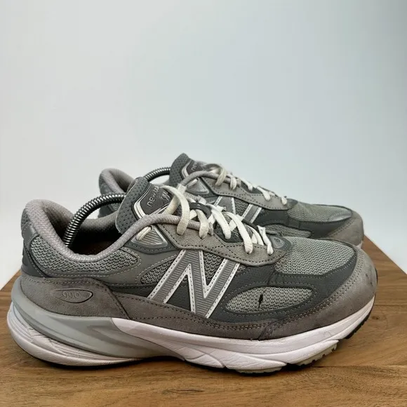Mens New Balance 990v6 Gray Made in USA Athletic Sneakers Shoes Size 9 4E EEEE