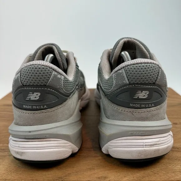 Mens New Balance 990v6 Gray Made in USA Athletic Sneakers Shoes Size 9 4E EEEE