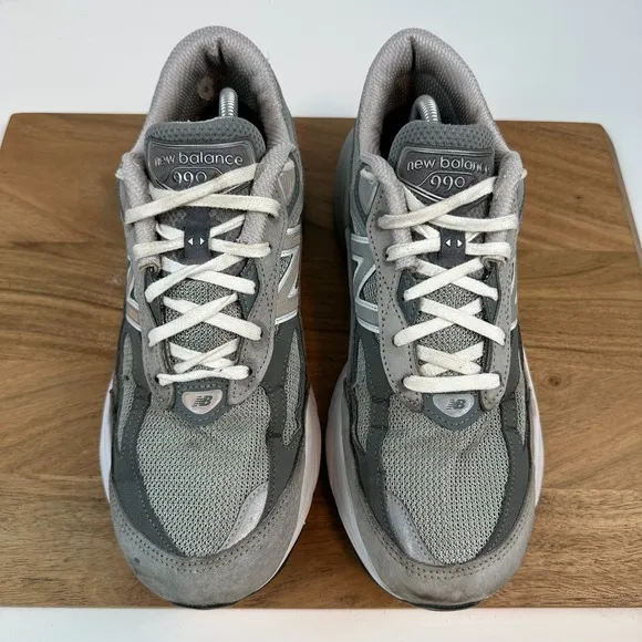 Mens New Balance 990v6 Gray Made in USA Athletic Sneakers Shoes Size 9 4E EEEE