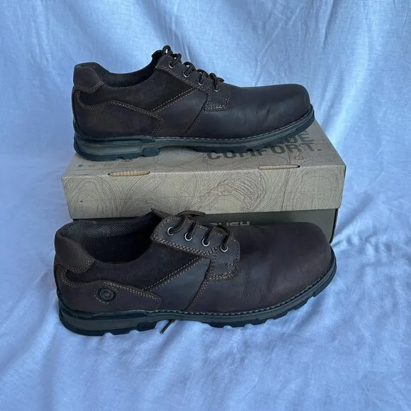 Men's Nunn Bush All Terrain Comfort Phillips Oxford Brown Shoes, Size 12W