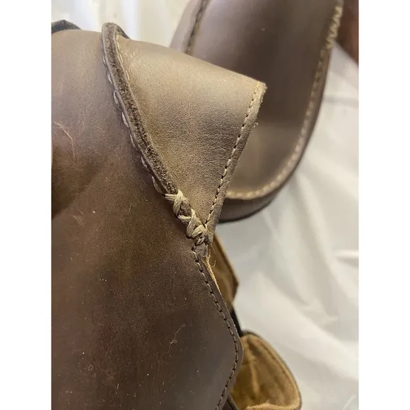 Men's Olukai   Moloa Brown Leather Slip-On Comfort Shoes-Size 11.5M-Very Nice